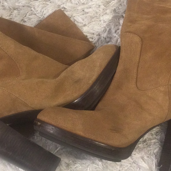 GUC MK Tan Tall Suede Slouch Boots, 10M - Picture 10 of 12